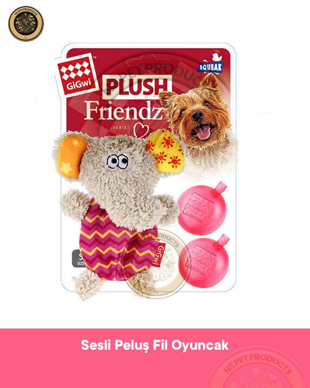 Plush Friendz Sesli Peluş Fil Oyuncak