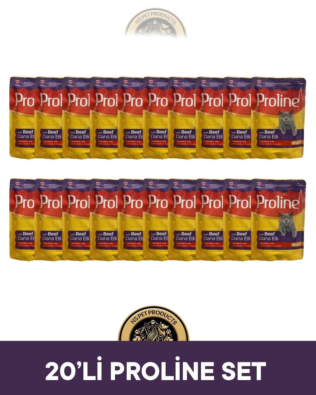 Proline Pouch Dana Etli Yaş Kedi Maması 20x85gr