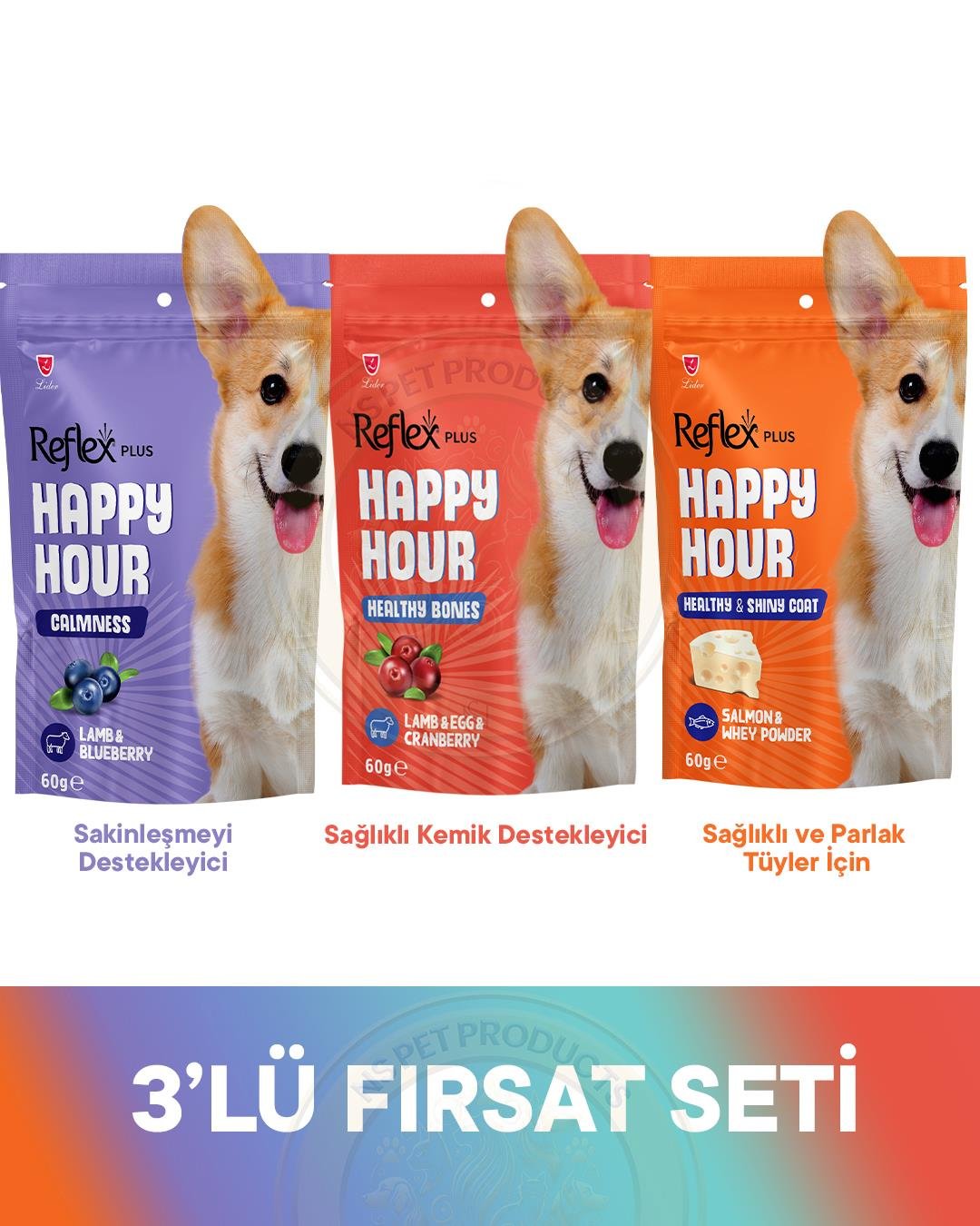 Reflex Happy Hour 3lü Avantaj1 Köpek 3x60gr
