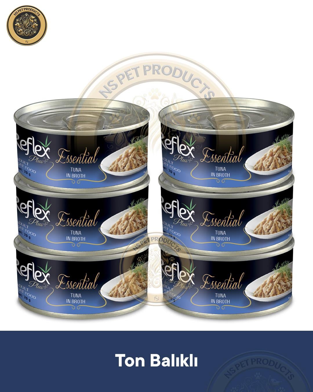 Reflex Plus Essential Kedi Atlantik Ton Balık 6X70gr