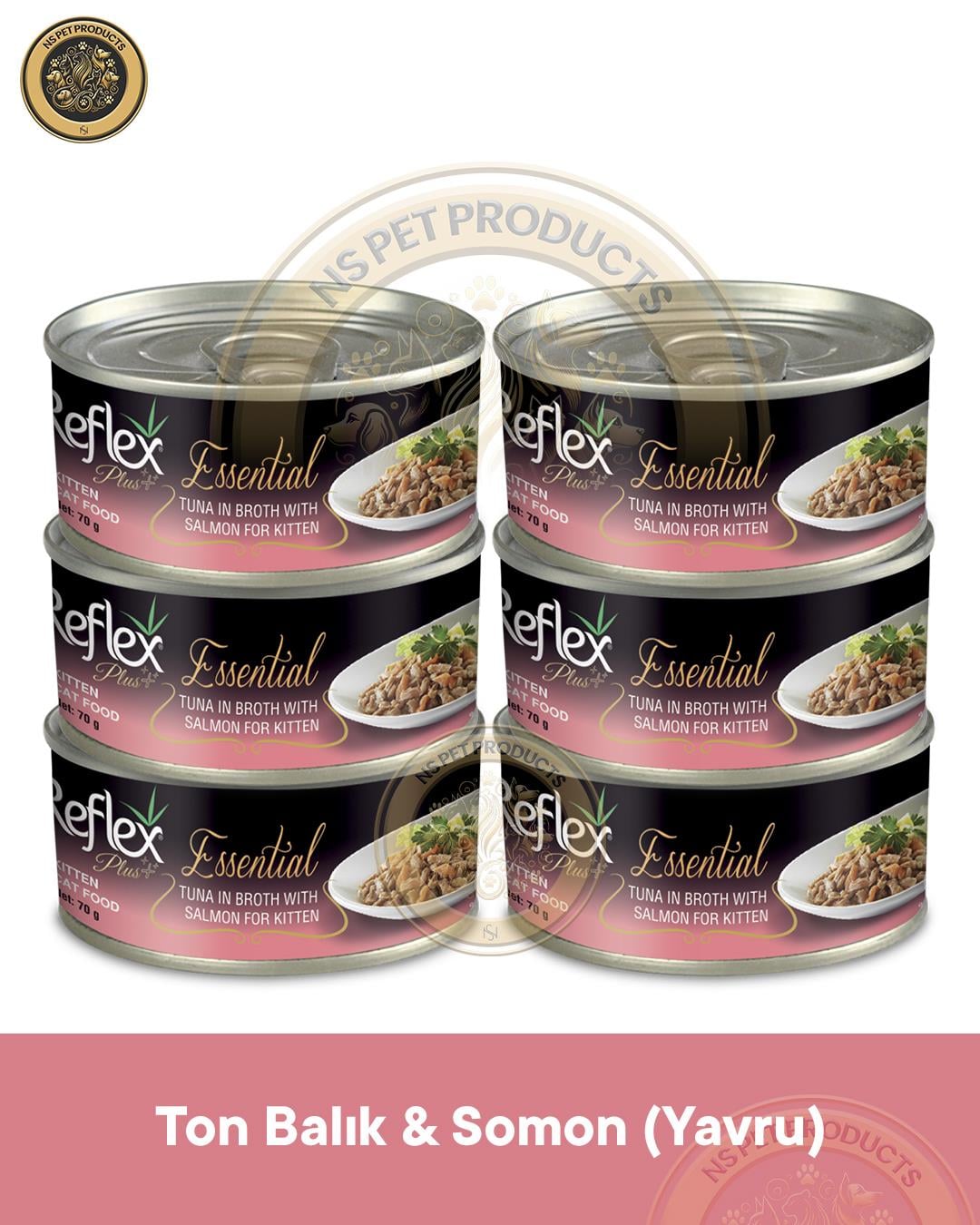 Reflex Plus Essential Yavru Kedi Ton Balık&Somon 6X70gr