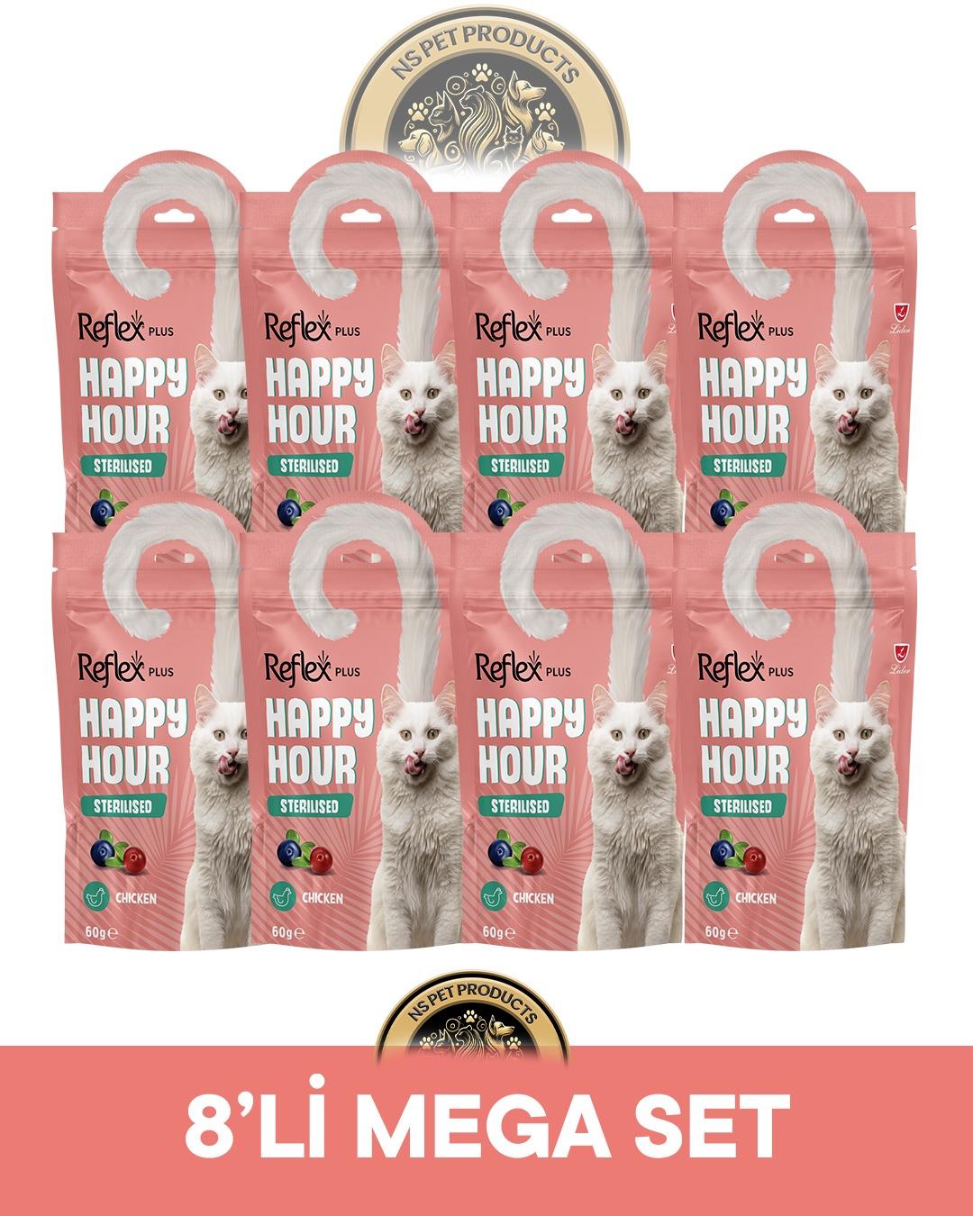 Reflex Plus Happy Hour 8'li Kedi Maması Mega Set 8 / 8x60gr