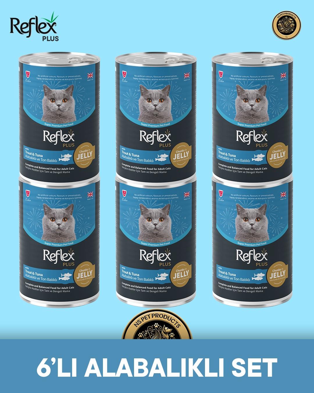 Reflex Plus Kedi Maması 6'lı Alabalıklı Set