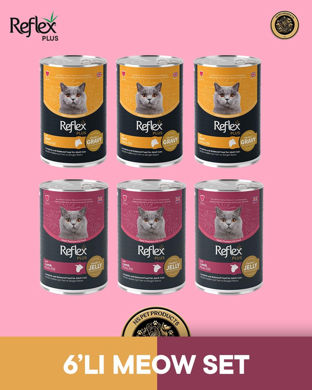 Reflex Plus Kedi Maması 6'lı Meow Set