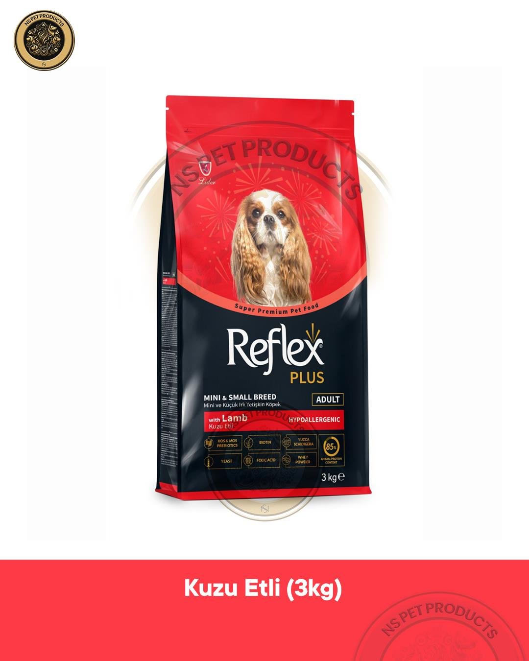 Reflex Plus Kuzu Etli Mini Ve Küçük Irk Yetişkin Köpek Maması 3Kg