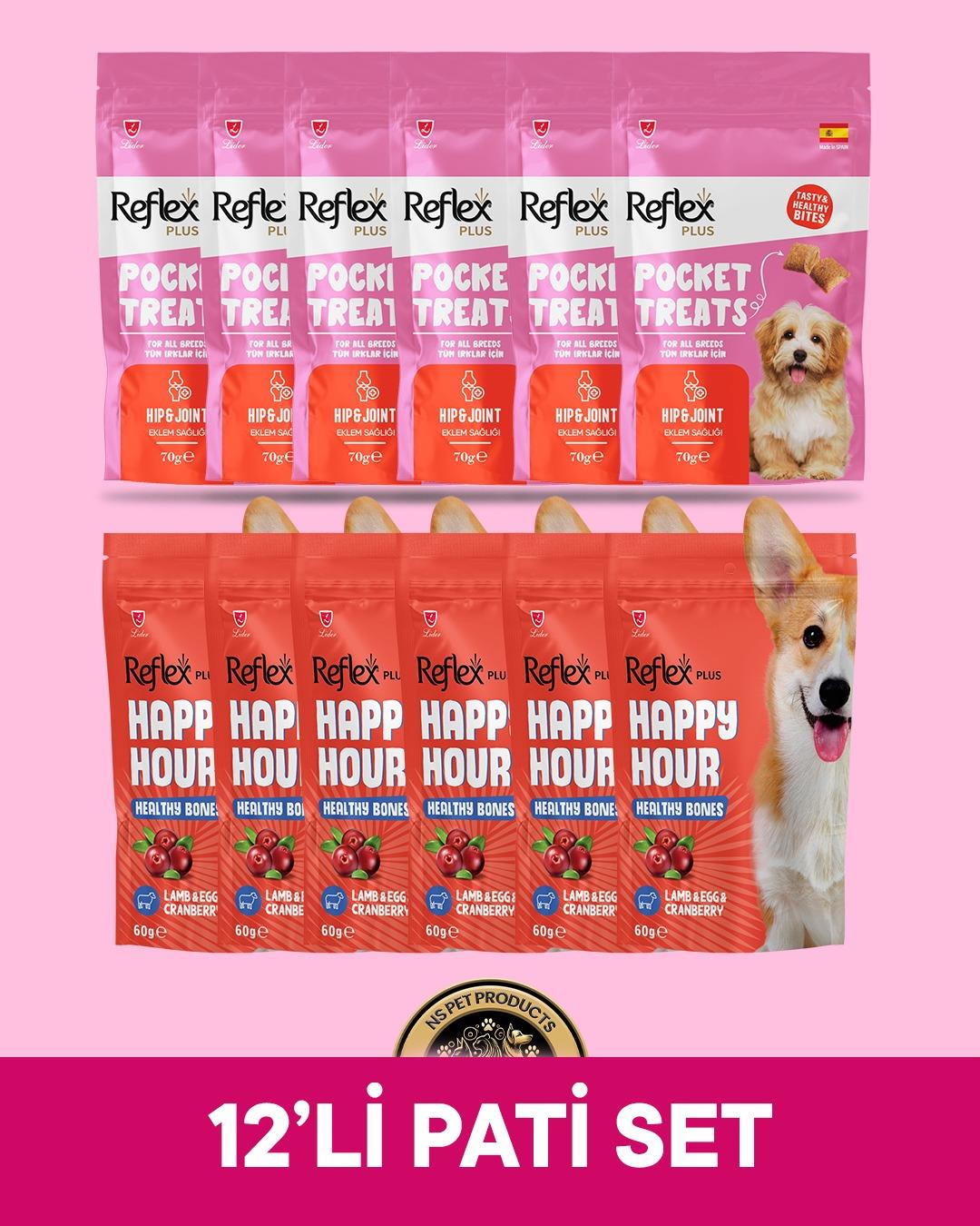 Reflex Plus Pocket Treats-Happy Hour Köpek Maması 12'li Pati Set - 2