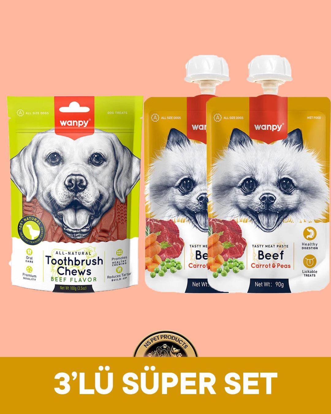 Wanpy Köpek Maması 3'lü Süper Set  - 2