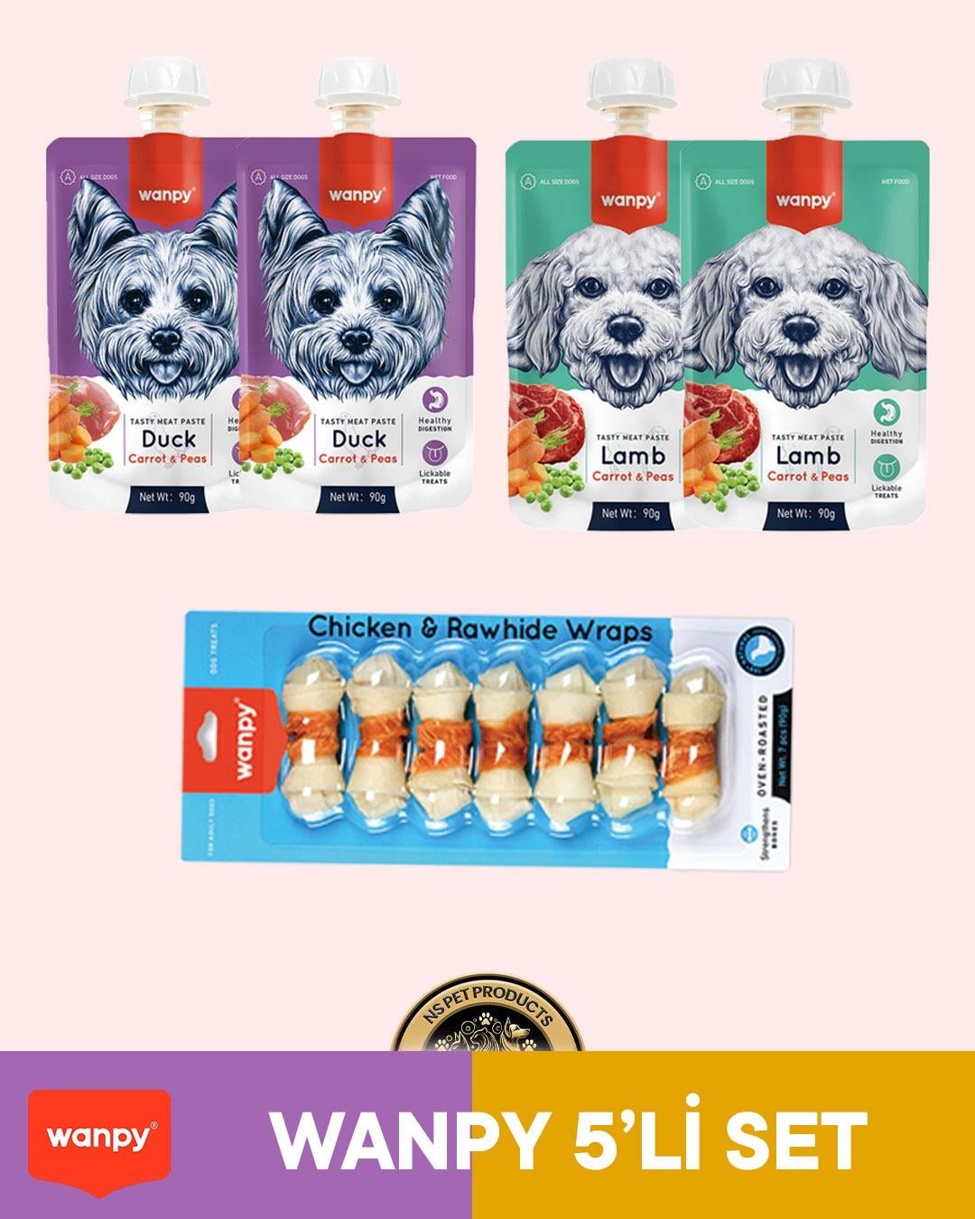 Wanpy Köpek Maması 5'li Wanpy Set - 2
