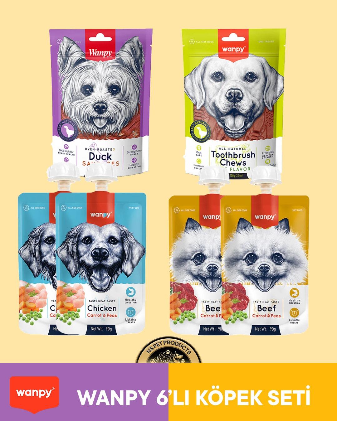 Wanpy Köpek Maması 6'lı Köpek Set