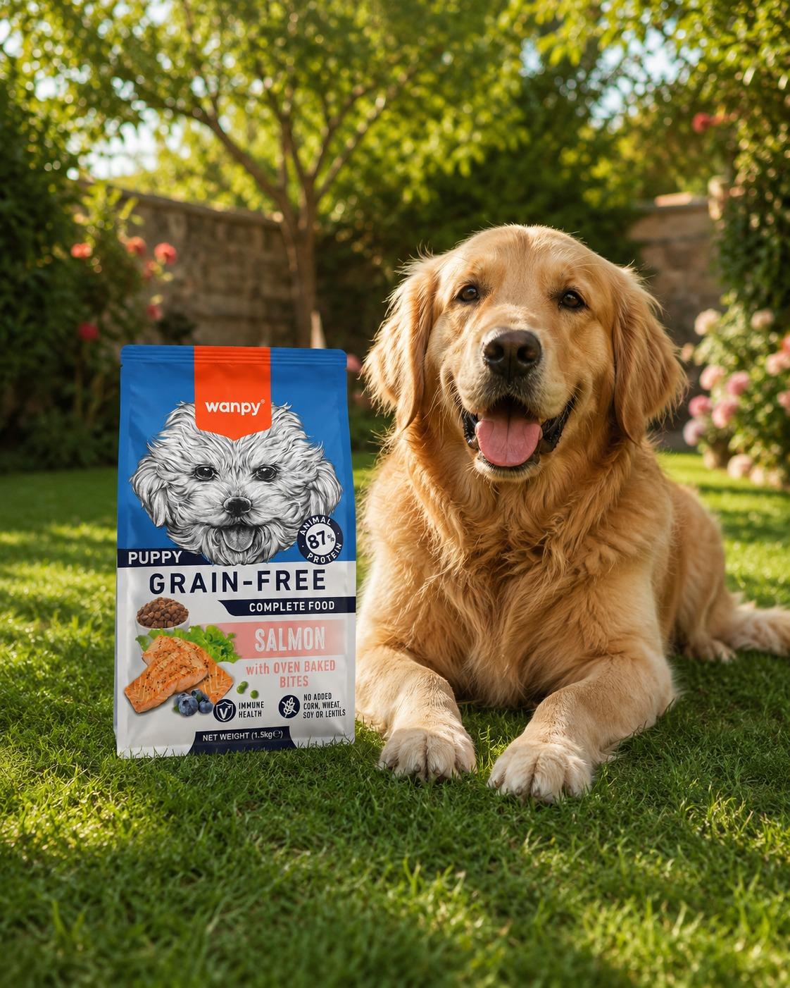 Wanpy Puppy Grain-Free Somonlu Yavru Köpek Maması 1.5 kg Tahılsız 