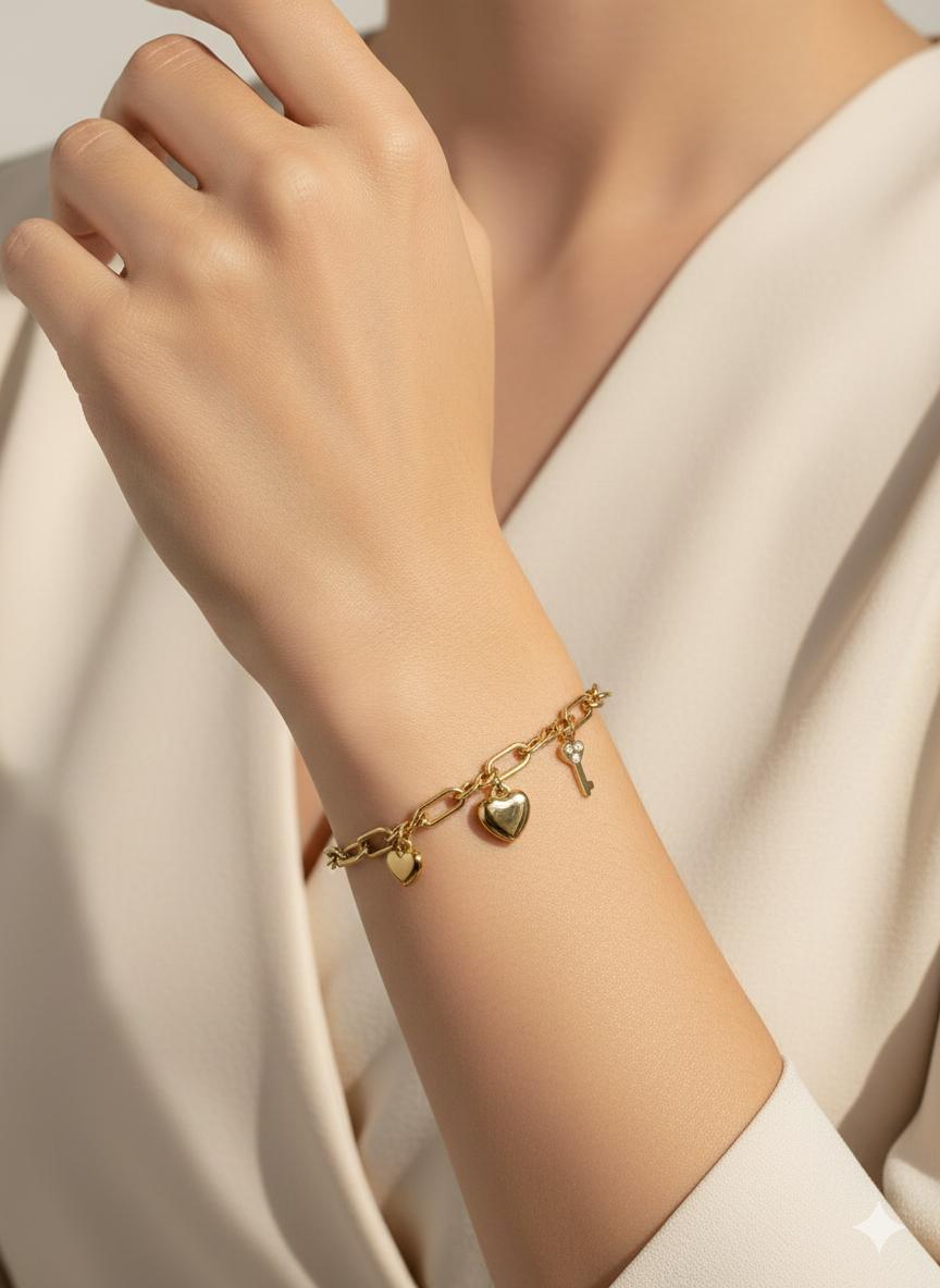 Çelik Bileklik (Gold) Blk 402