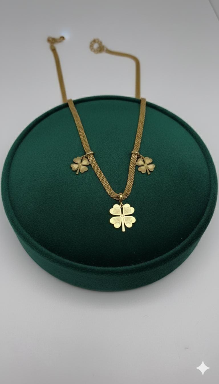 Çelik Kolye 45cm (Gold) 010811
