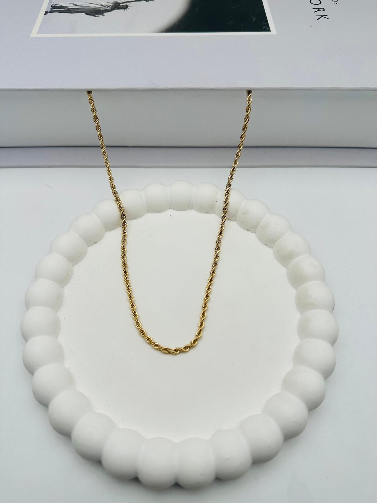 Çelik Kolye 60 cm (Gold) 010791