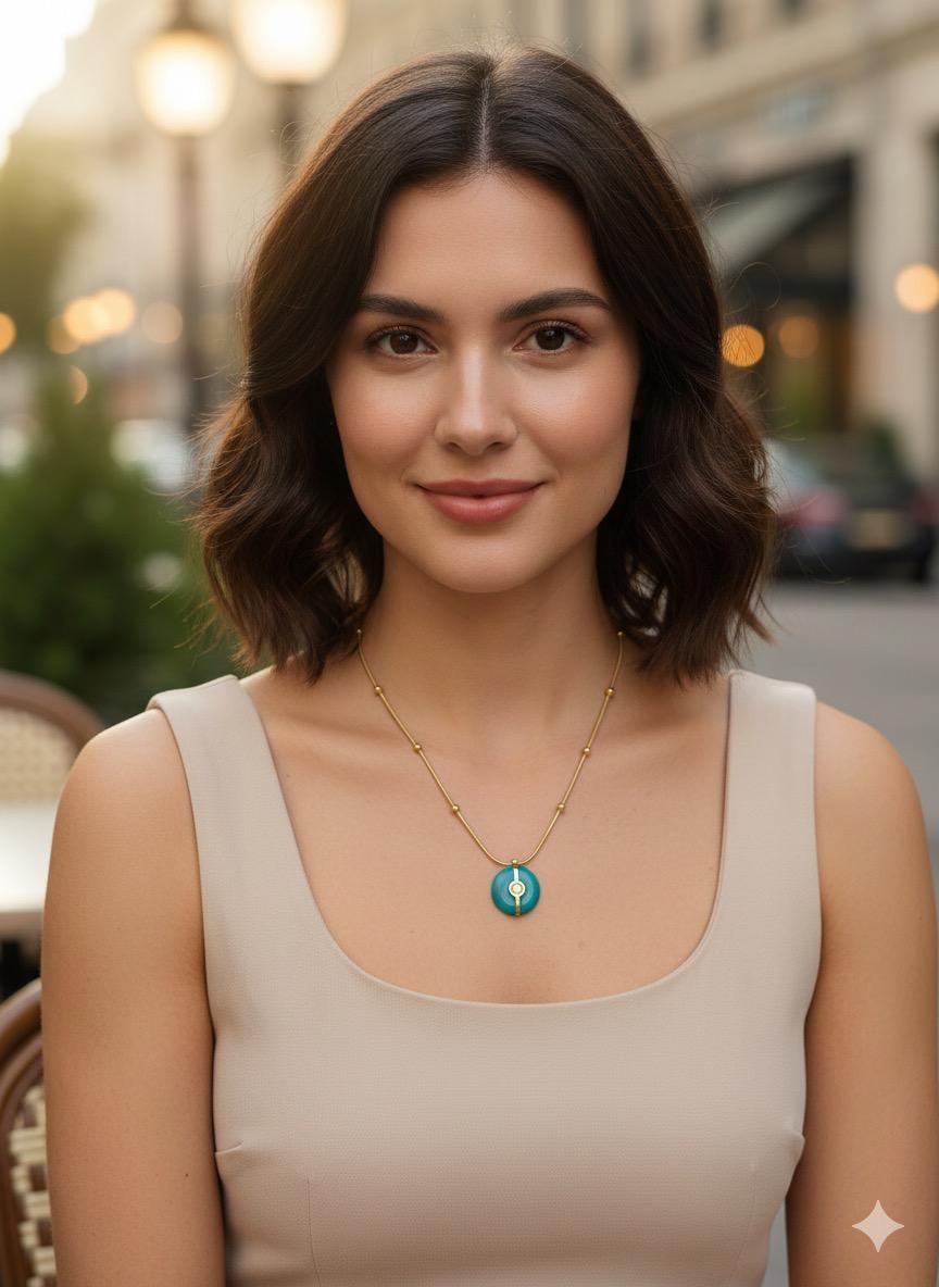 Çelik Kolye (Gold) 010785