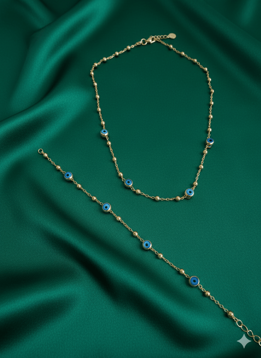 Çelik Kolye set 14 k  0106356