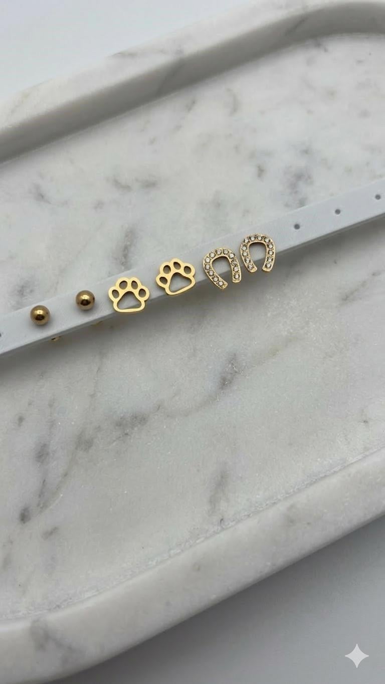 Çelik Küpe (Gold) Kp642