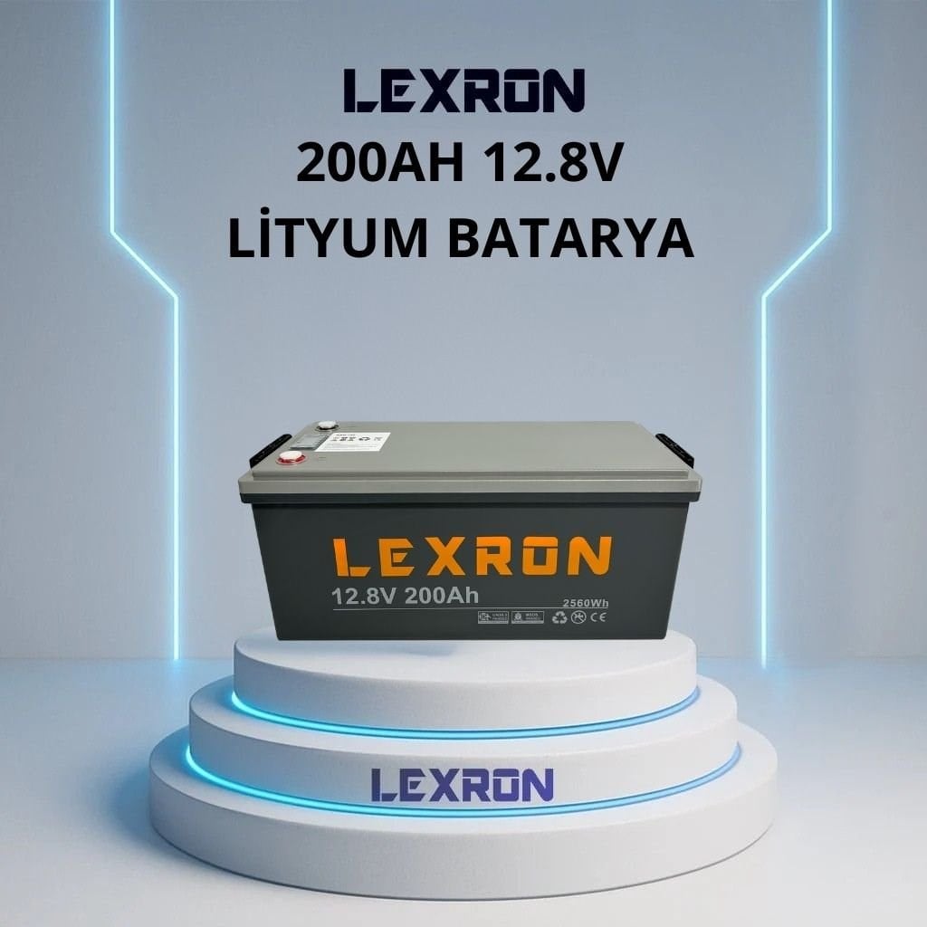Lexron 12.8V 100Ah Lityum Akü Fiyatları | LiFePO4 Solar Akü