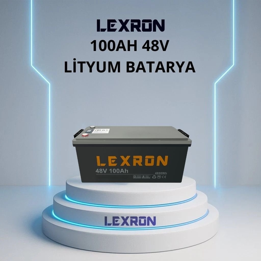 Lexron 12.8V 200Ah Lityum Akü | LiFePO4 Solar Akü Fiyatları