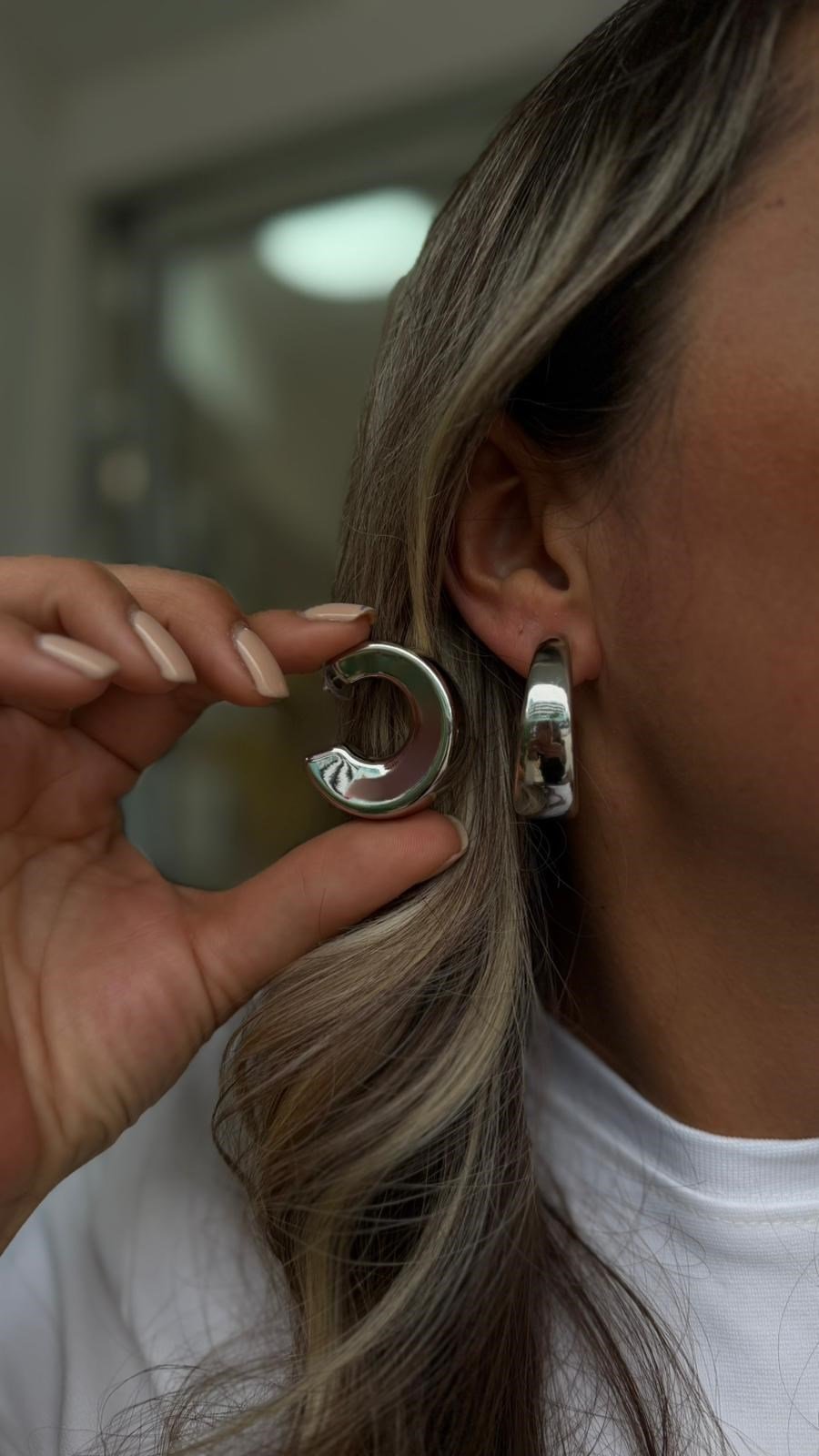 ÇELİK KÜPE SİLVER