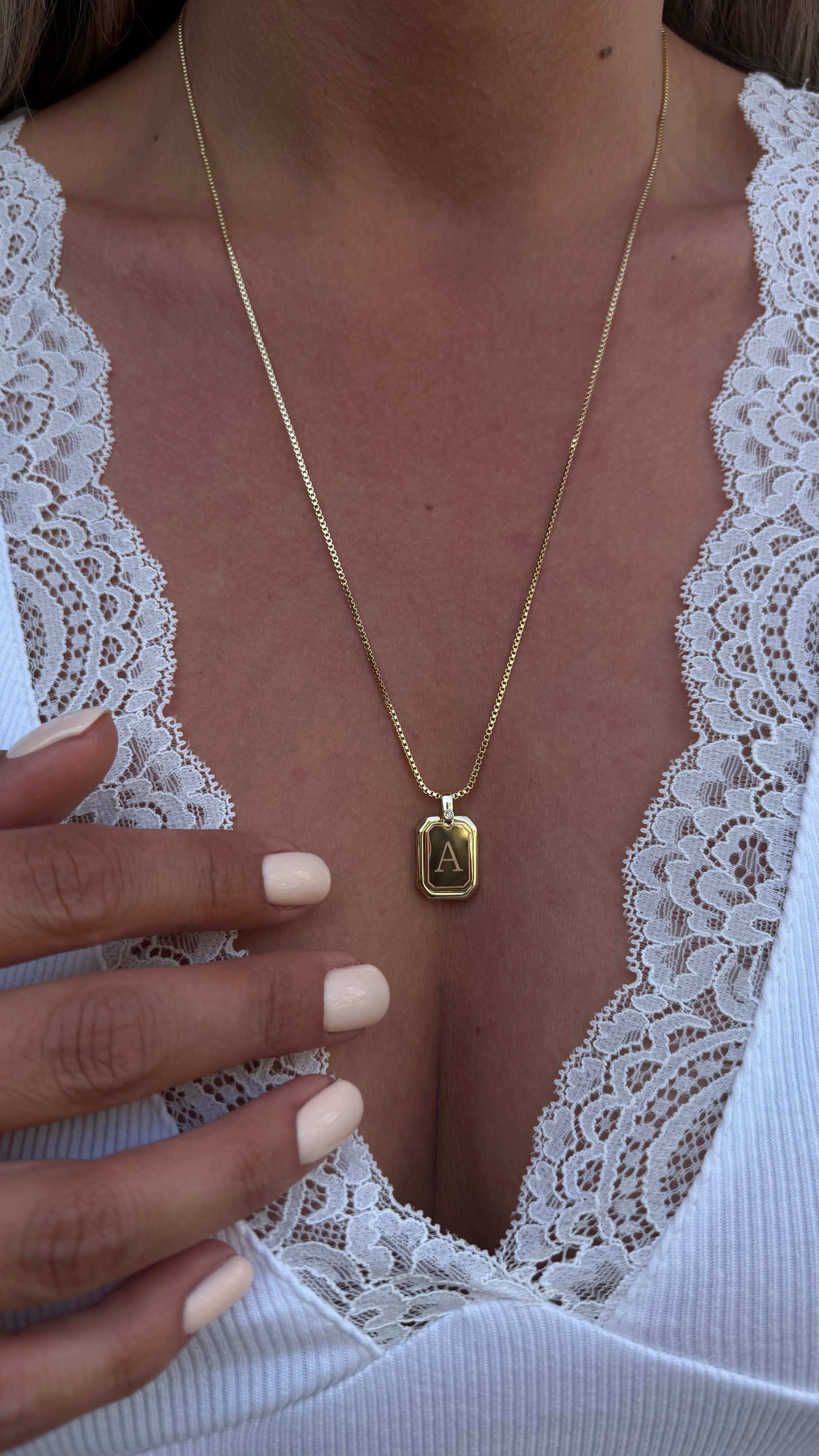 PLAKALI HARF KOLYE (A) 60 CM K-3313