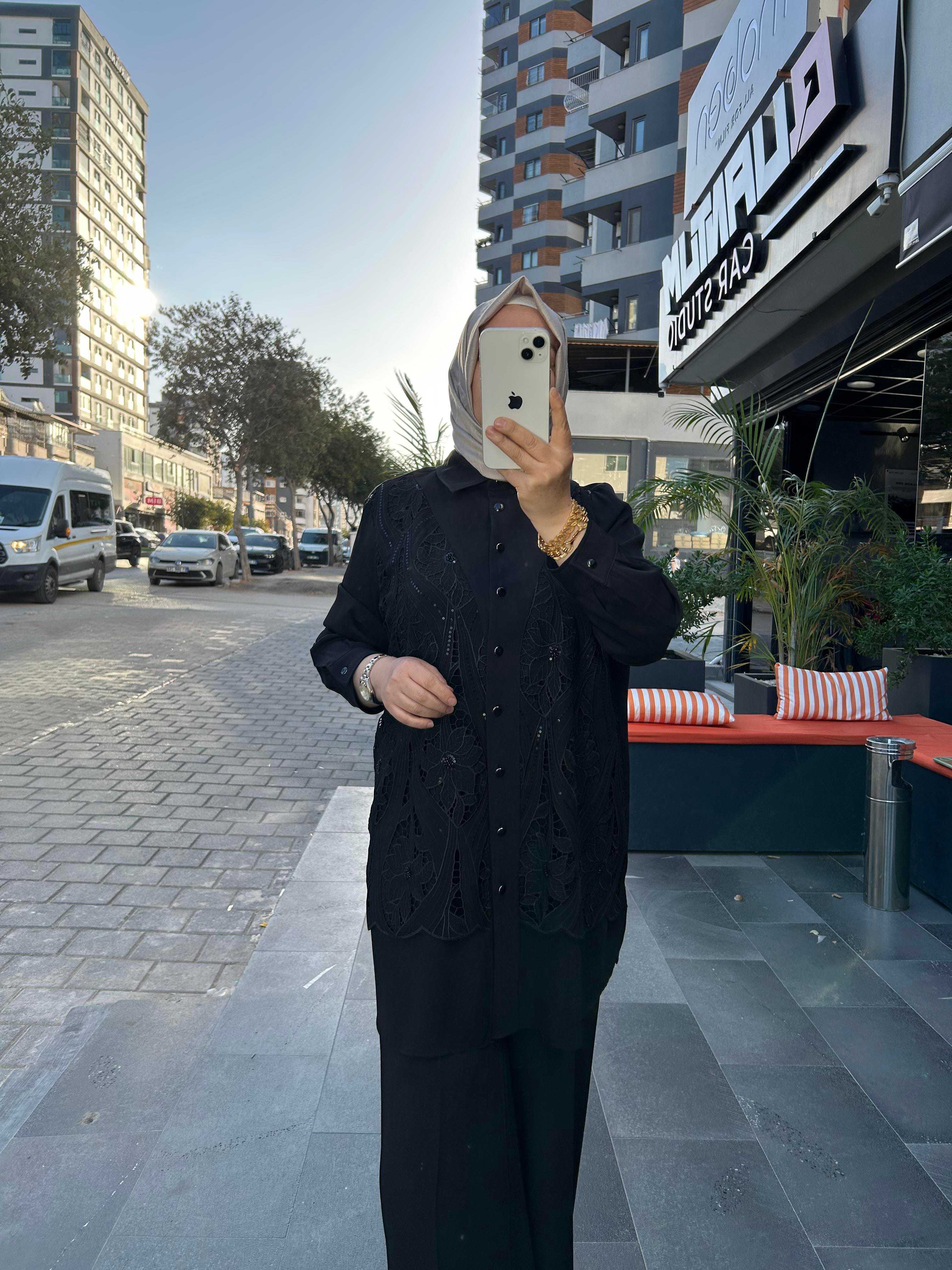 Fuat Gürşen İşleme Detaylı Tunik