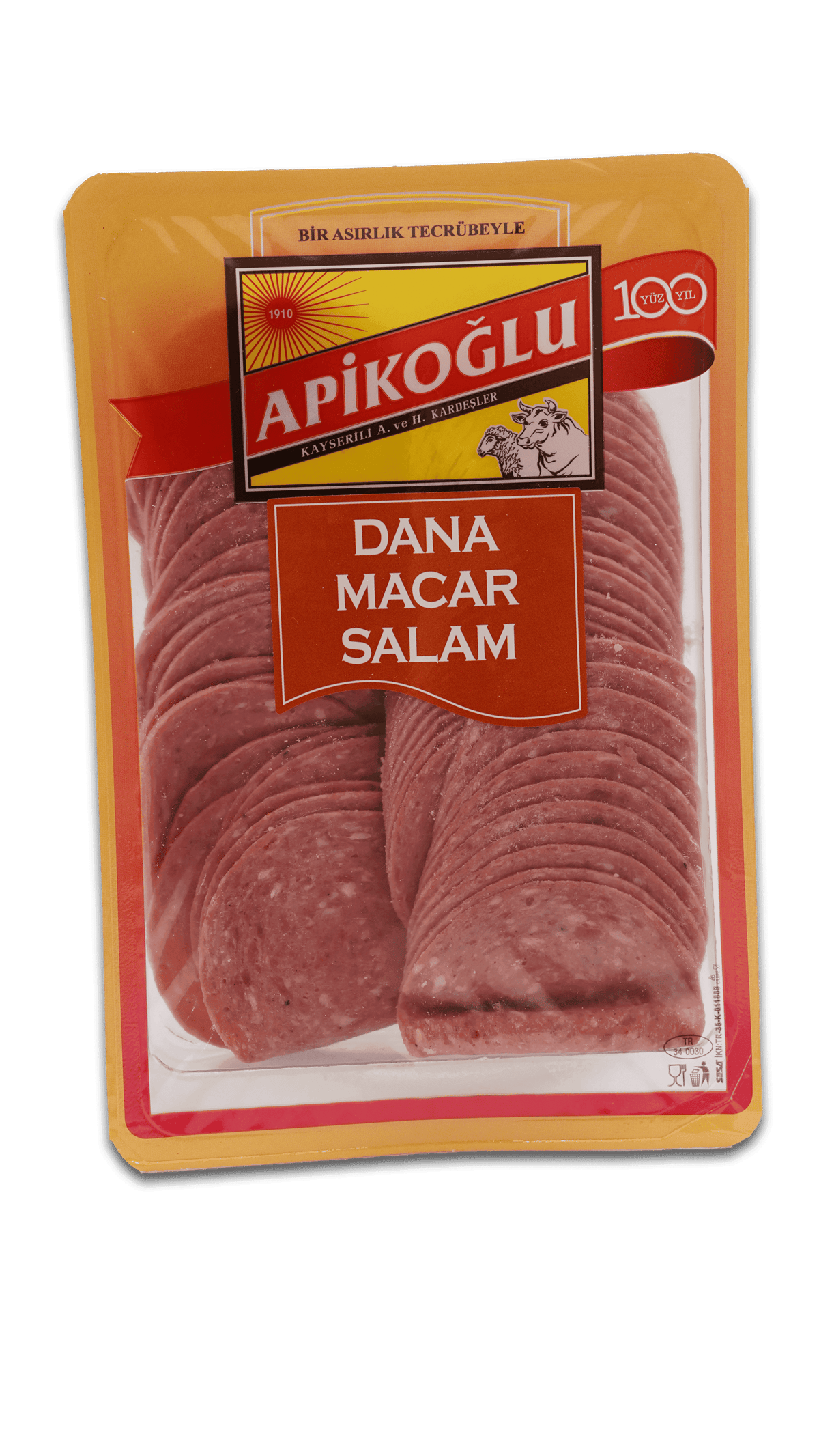 Apikoğlu Beef Hungarian Salami Sliced 250 Gm