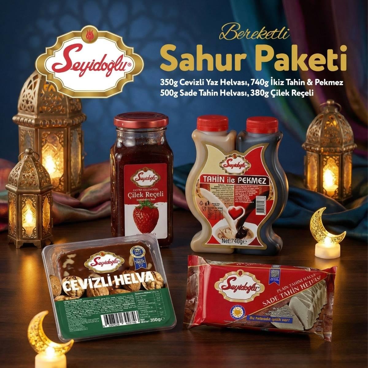 Seyidoğlu Bereketli Sahur Paketi – Tahin, Pekmez, Helva ve Reçel Seti