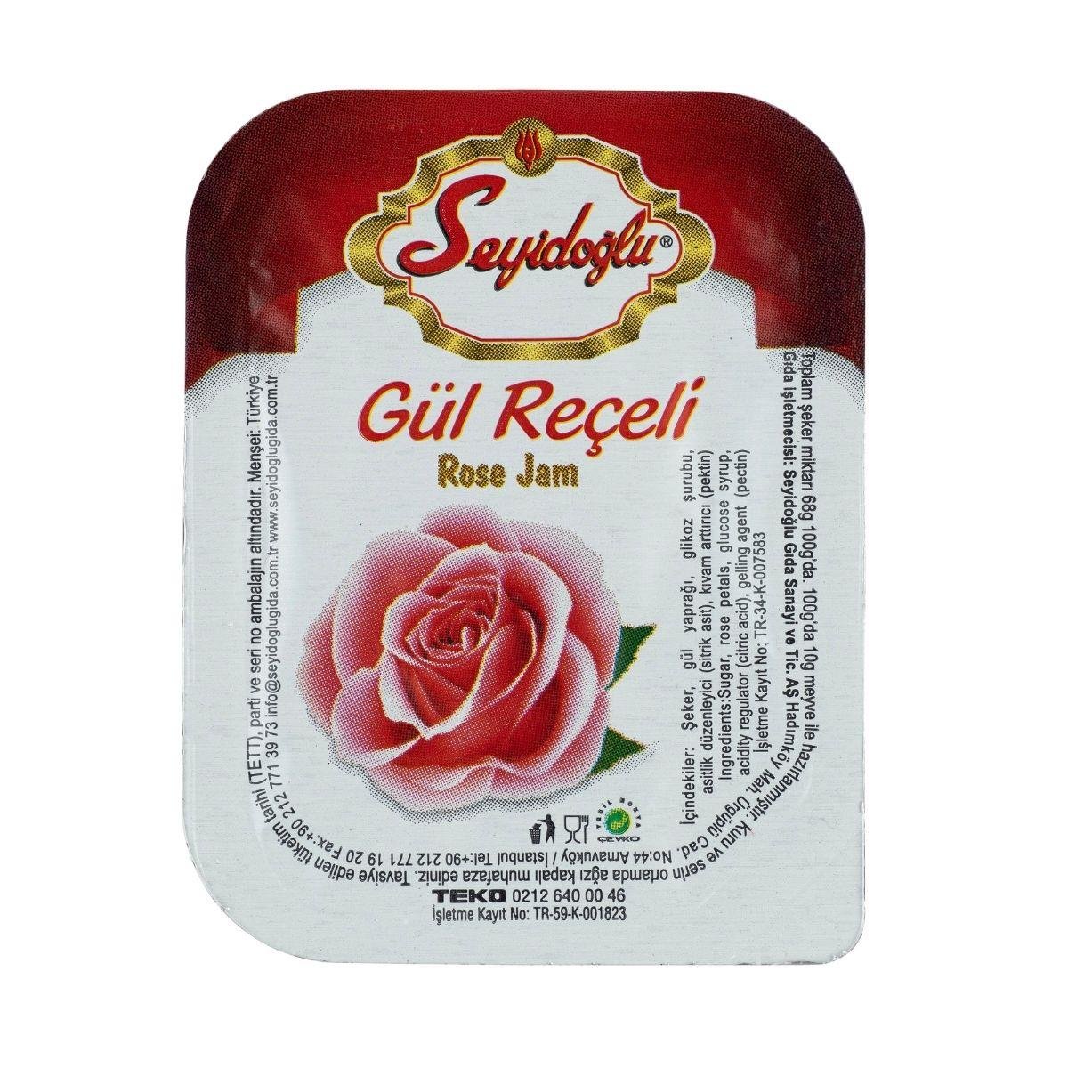 Seyidoğlu Geleneksel Gül Reçeli 15 g x100 Tekli Paket