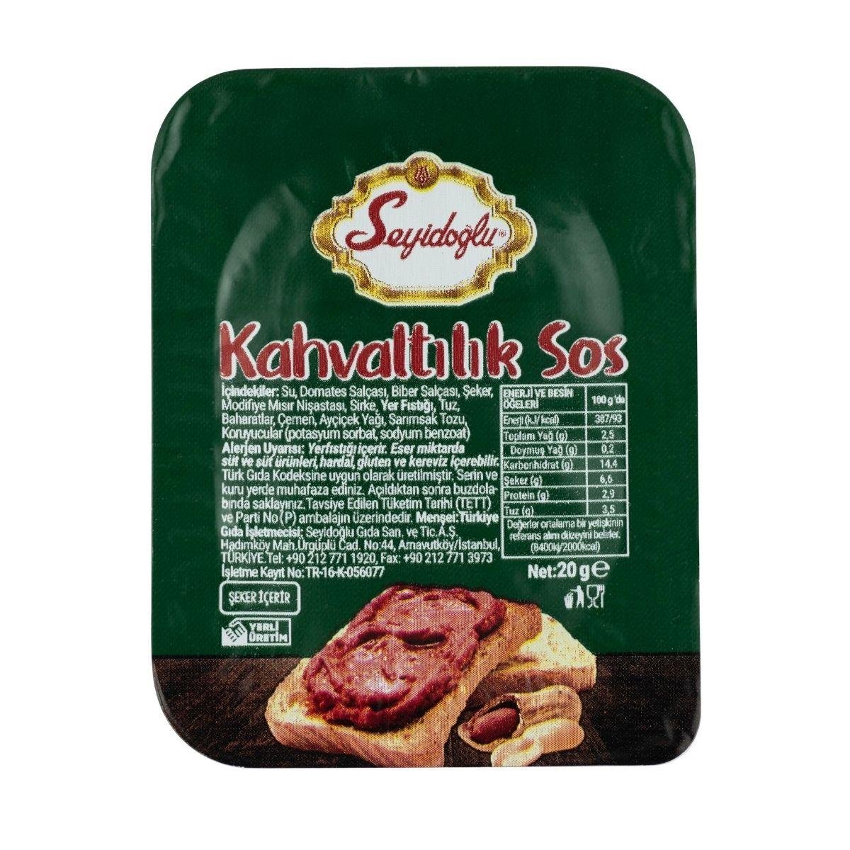 Seyidoğlu Piknik Kahvaltılık Sos 20 Gr x100