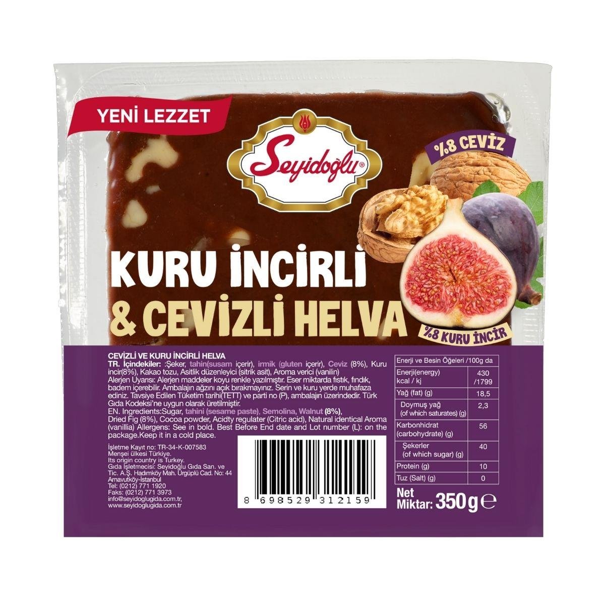 Seyidoğlu Yaz Helvası Kuru İncirli Cevizli 350 g