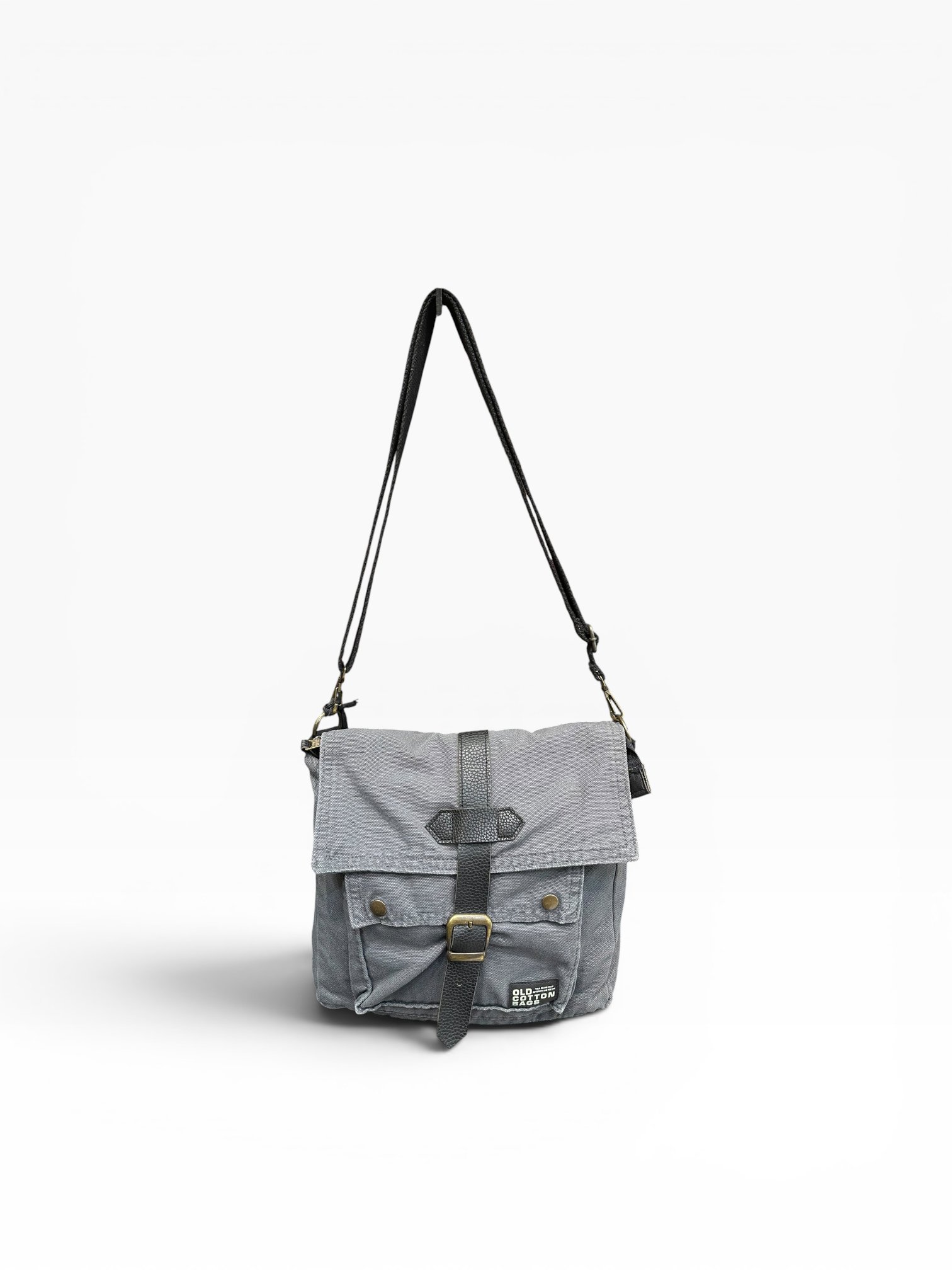 Old Cotton Cargo Kumaş Postacı Omuz Çantası Unisex Branco Bag Antrasit