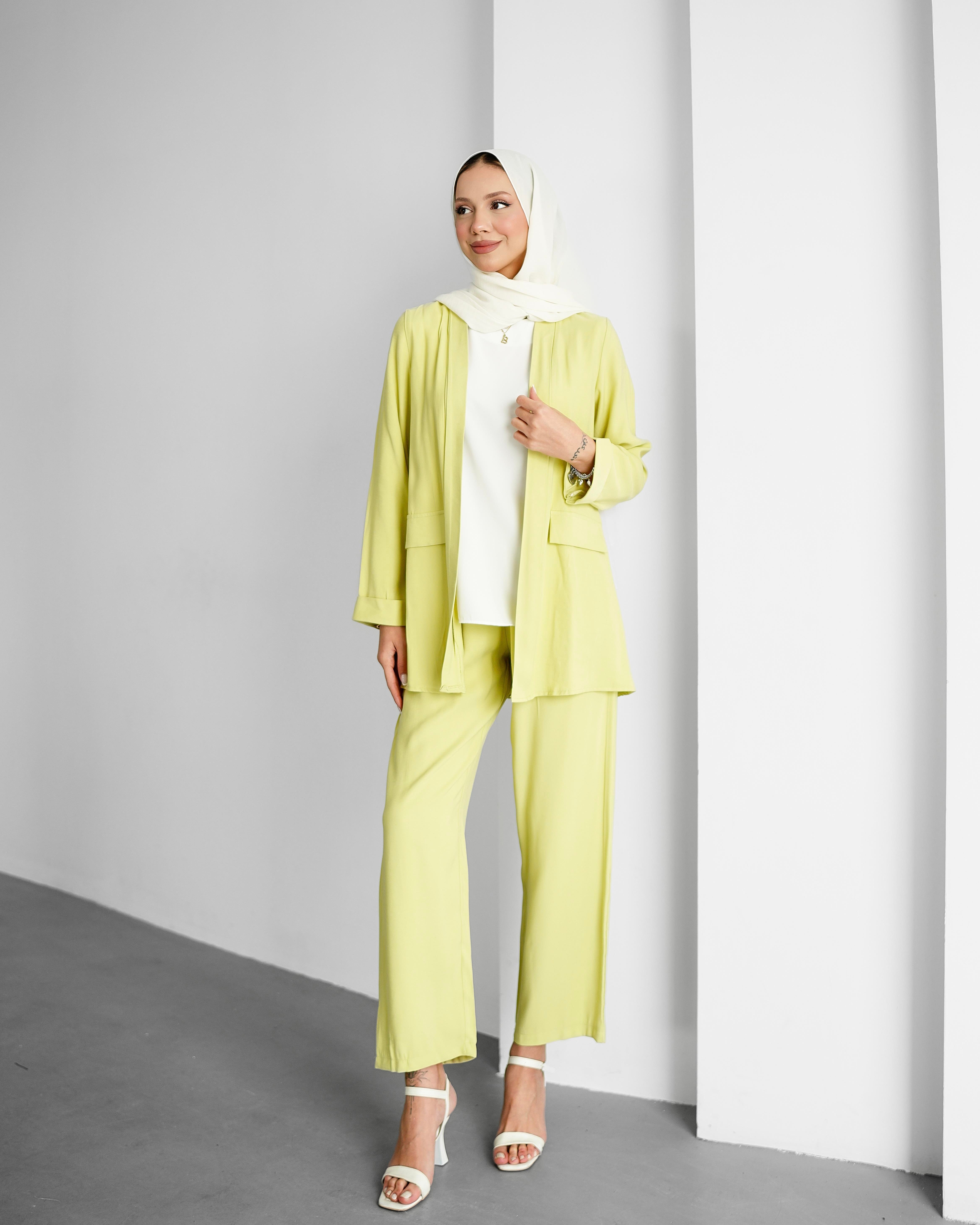 SL4209 - ZEREN ÜÇLÜ TAKIM - LİMON SARI