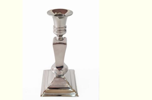 Tekli Şamdan Gümüş Kaplama h 20 cm (kodu 9713105)