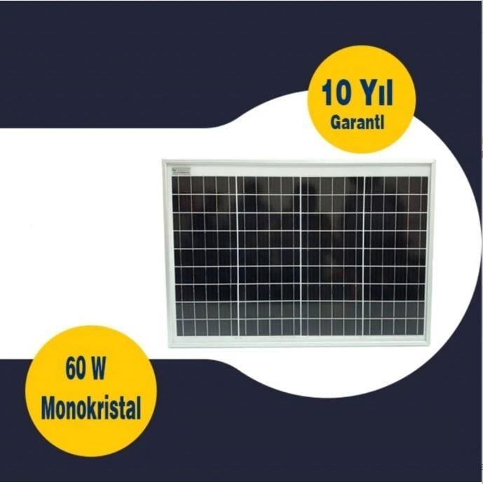 Gesper Energy 60W Watt Monokristal Güneş Paneli 12V 36 Hücre