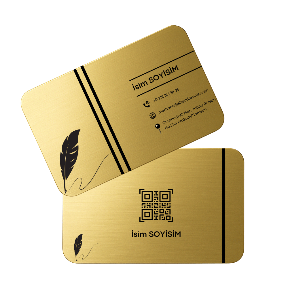 22 Ayar 60 GR. Altın Kartvizit