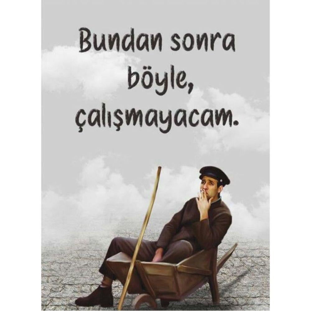 Bizimkiler Sevim Koş Ahşap Retro Vintage Poster