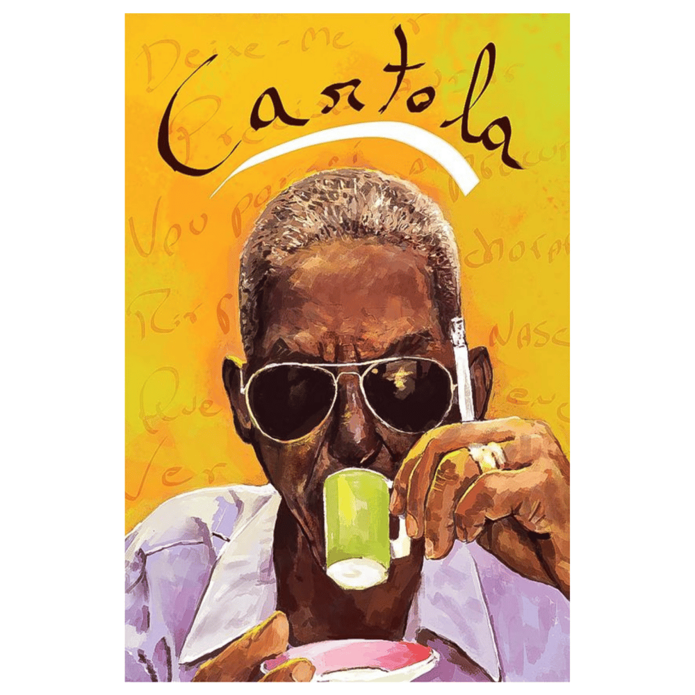 Cartola Portresi Renkli Retro Ahşap Tablo