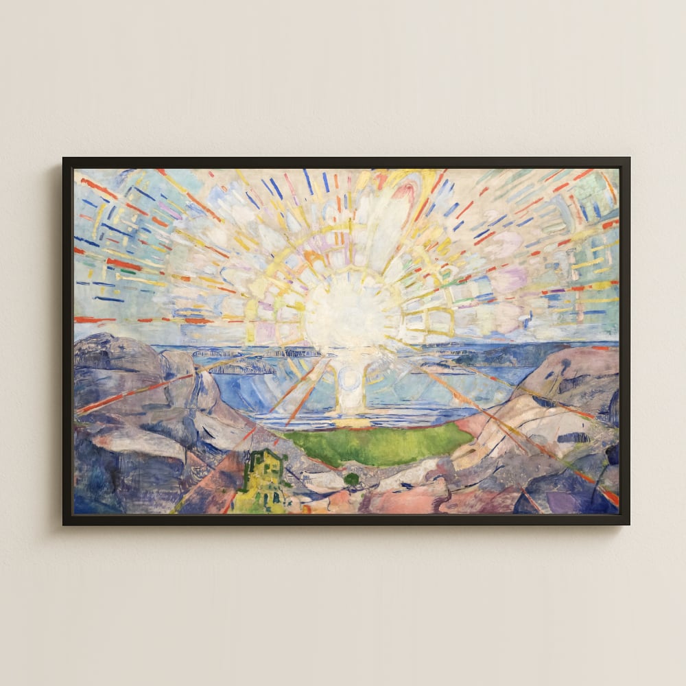 Edvard Munch Güneş UV Baskı Tablo