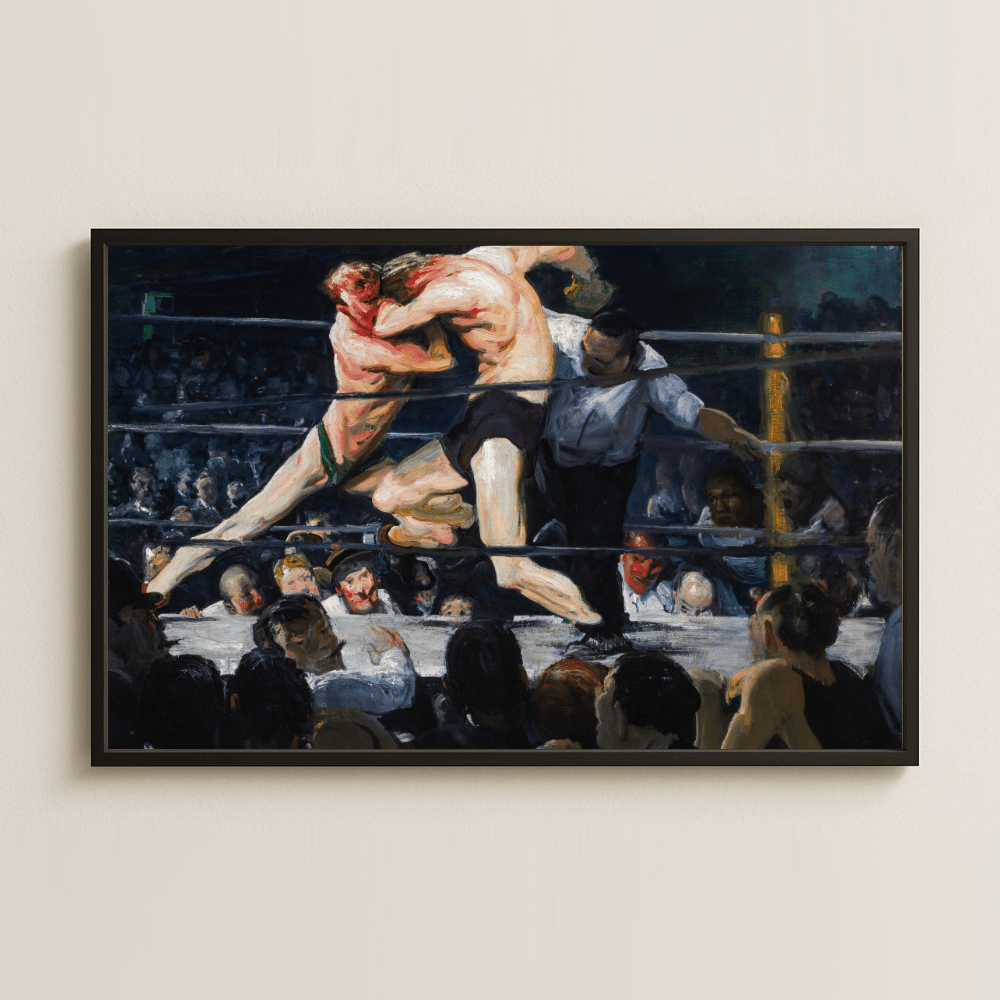 George Bellows Boks Ringi UV Baskı Tablo