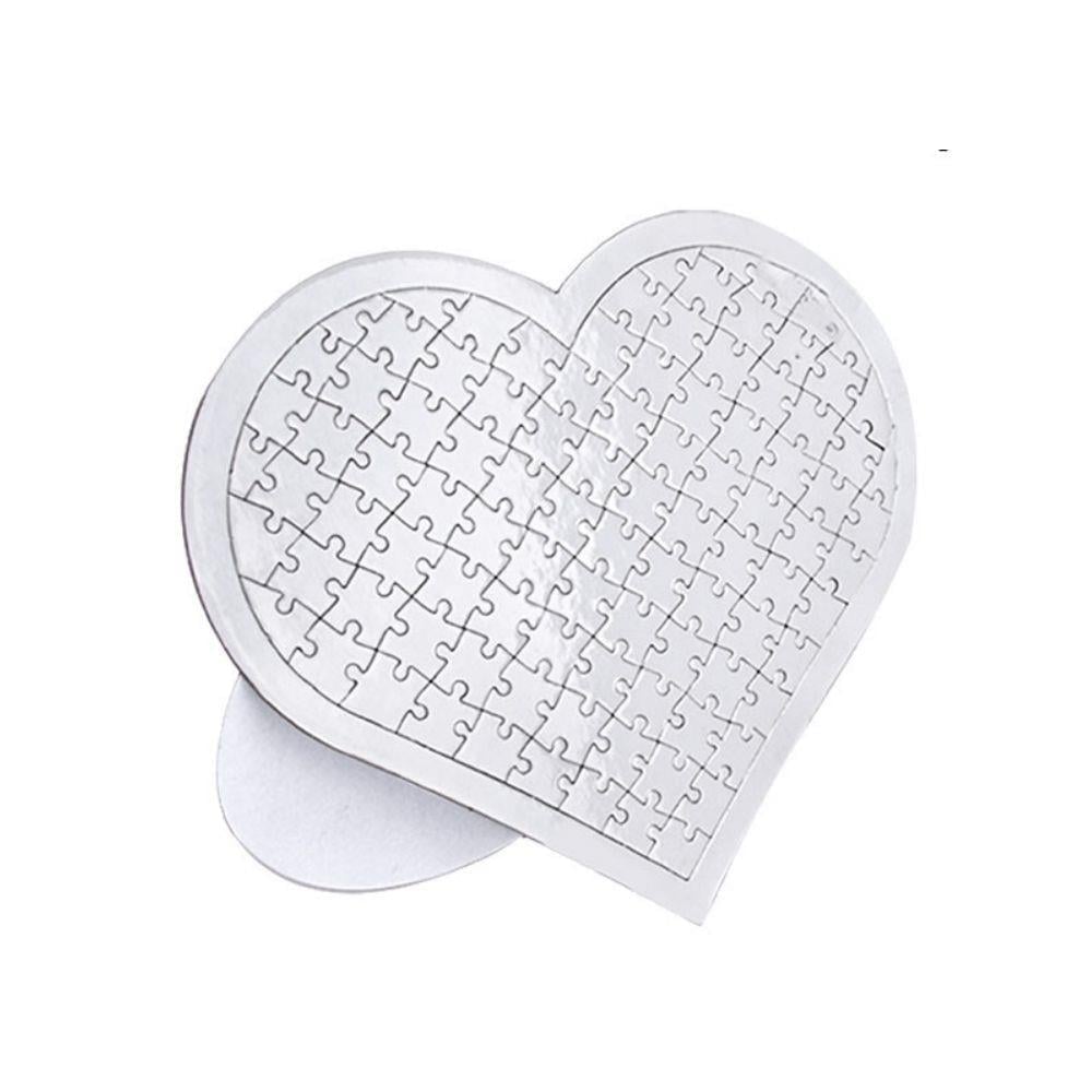 Kişiye Özel Kalp Şeklinde Puzzle - A3 Boyut / 97 Parça