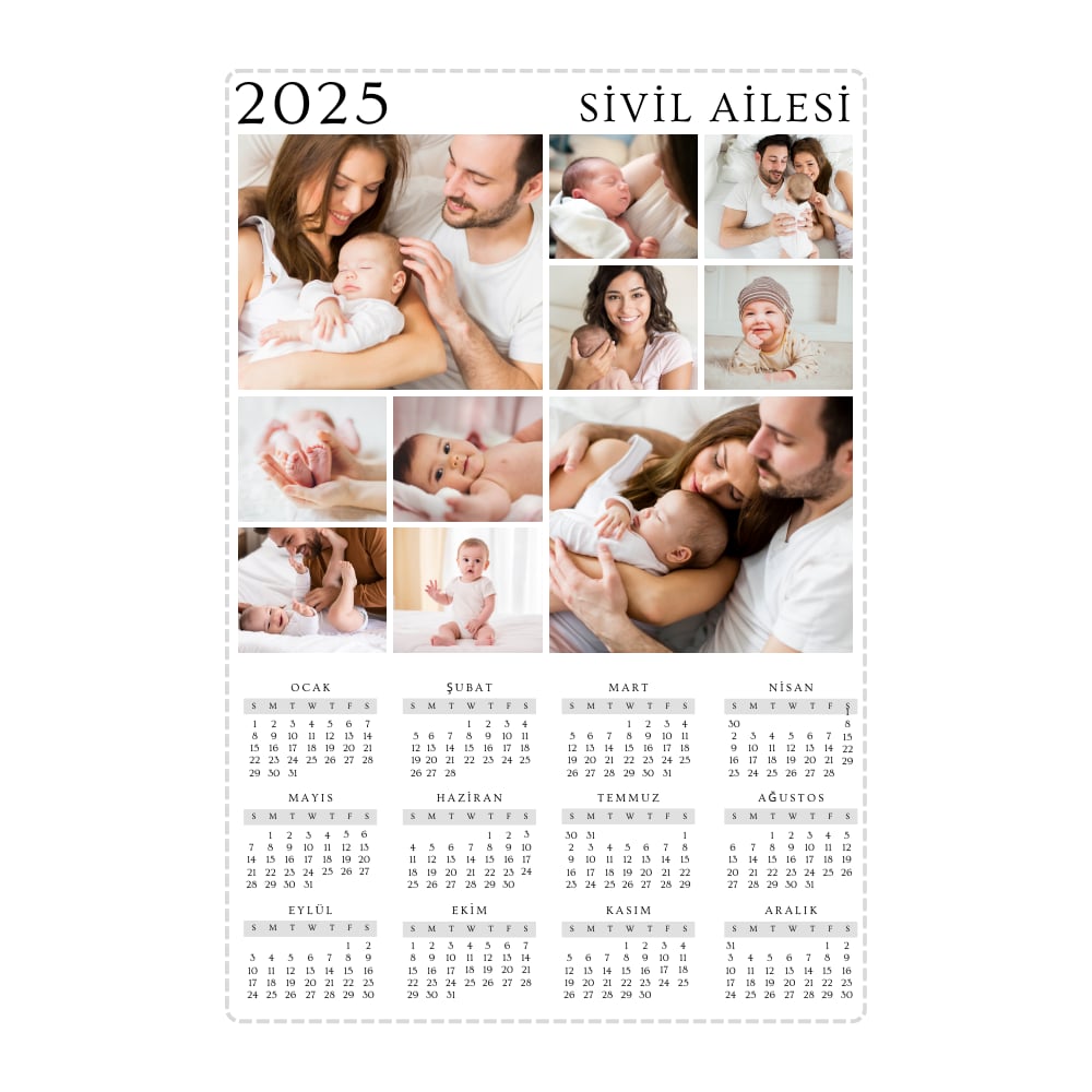 Kişiye Özel Takvimli Magnet - 10x15 cm