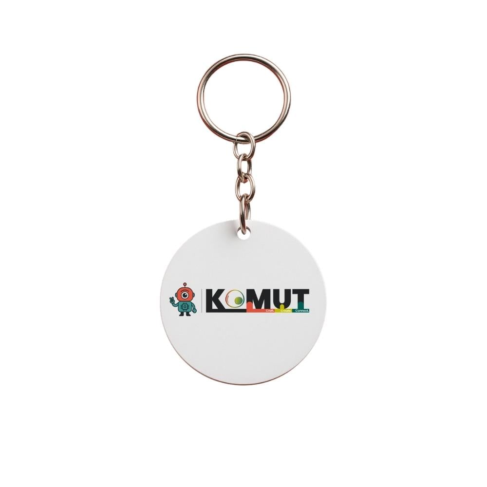 Kişiye Özel Yuvarlak PVC Anahtarlık - UV Baskılı 45mm