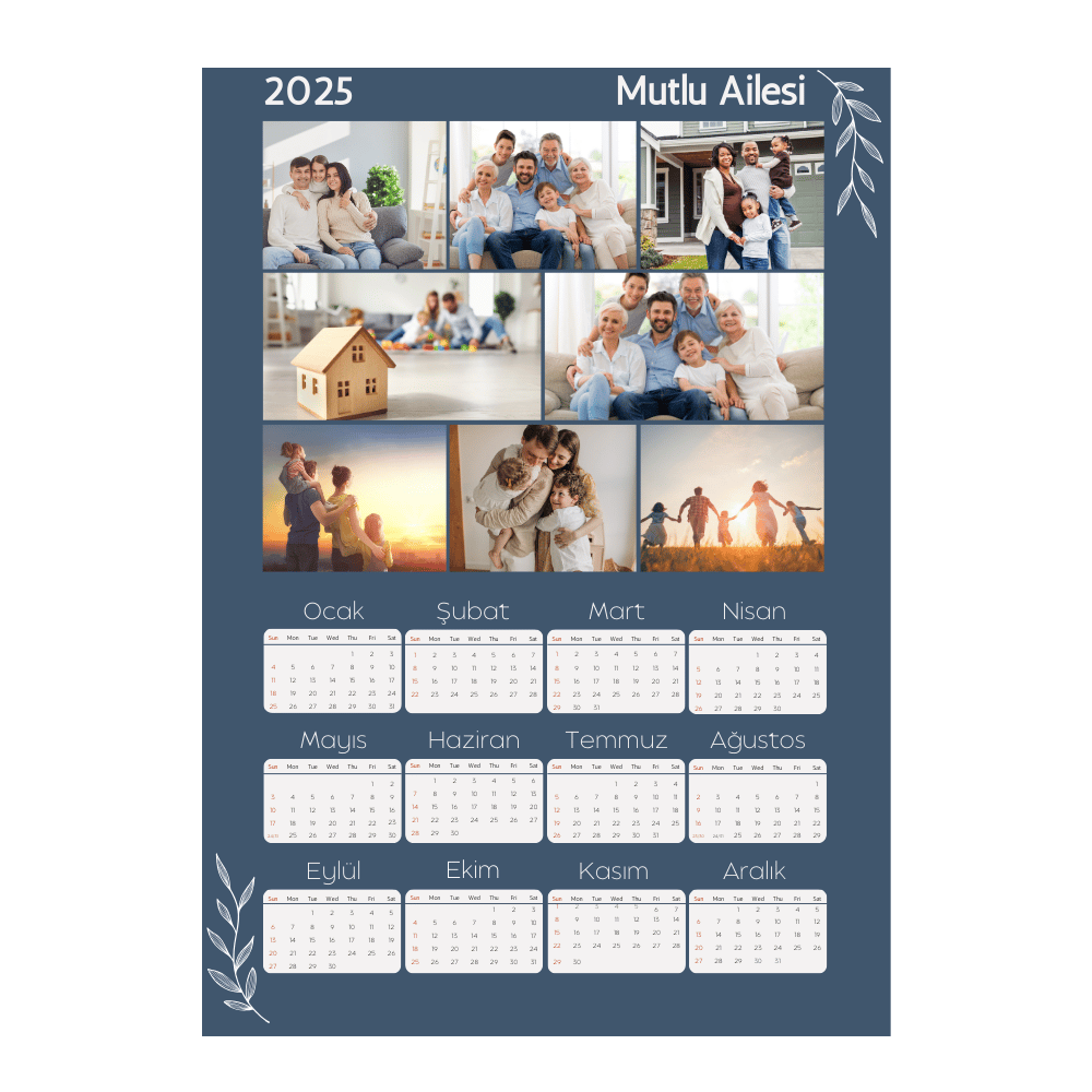 Özel Baskı Takvimli Magnet - Anı Koleksiyonu
