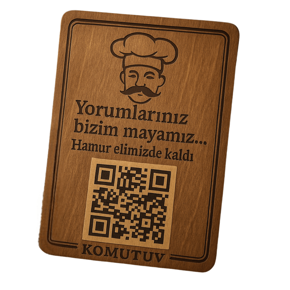 QR Menü Kartı - Yorumlarınız Bizim Mayamız
