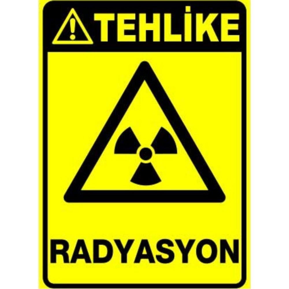 Tehlike Uyarı Levhası Radyasyon