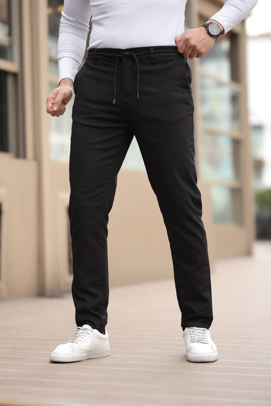 Erkek Siyah Jogger Pantolon