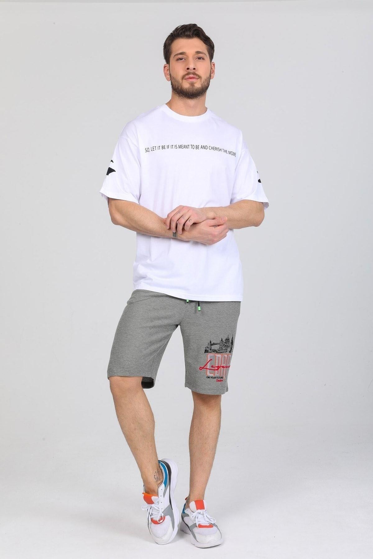 Fredom Baskılı Beyaz T-shirt