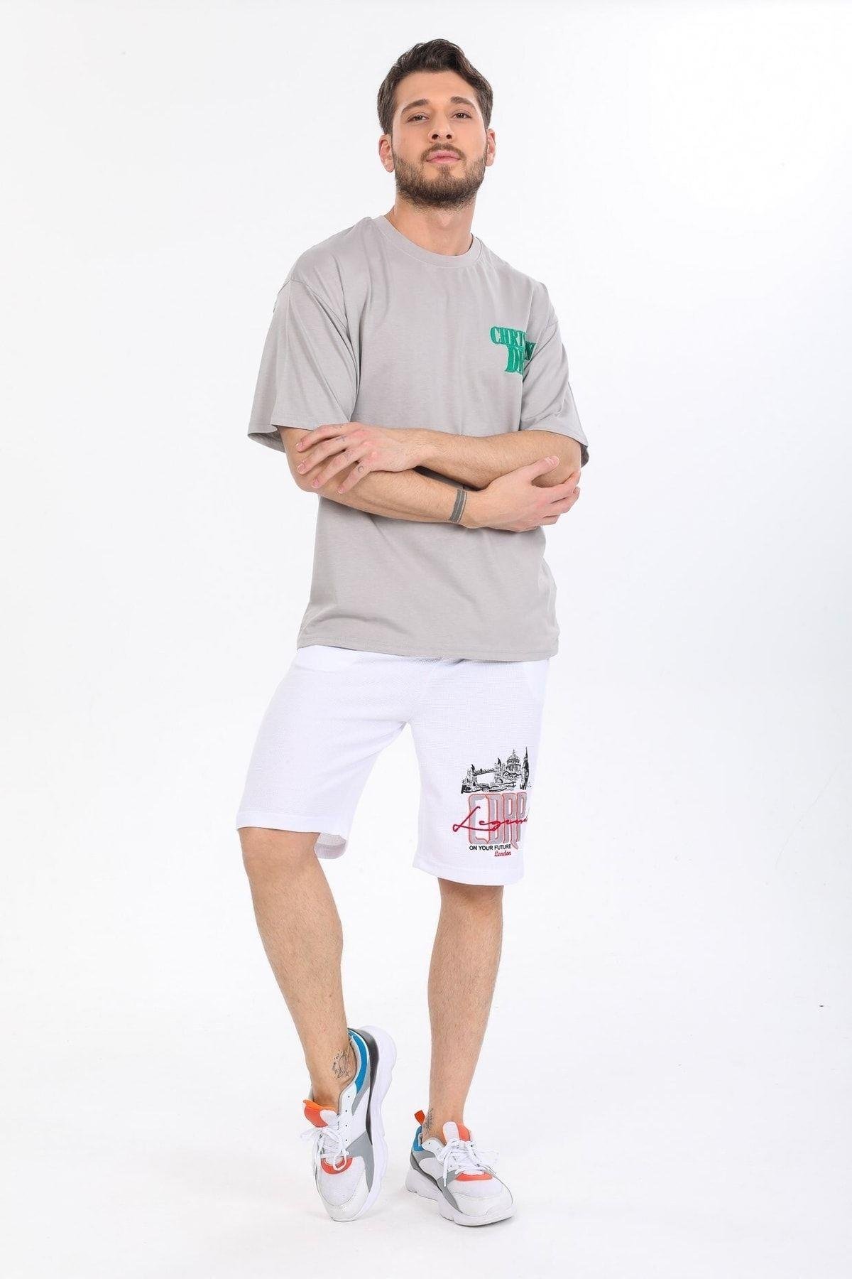 Sol Gögüs Logolu Gri T-shirt