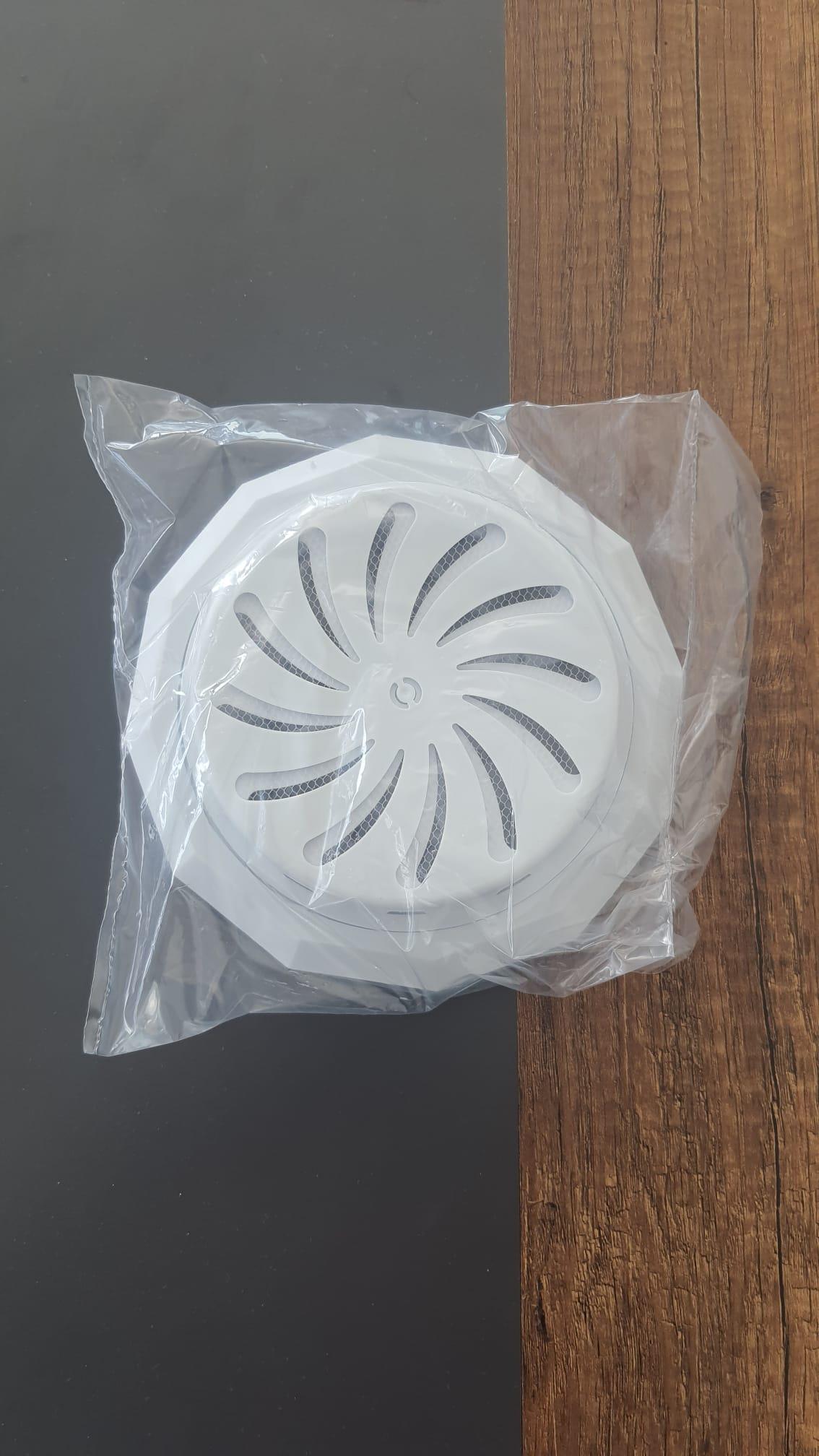 Ayarlı Doğalgaz Menfezi Çap 18 Cm Renk - Beyaz