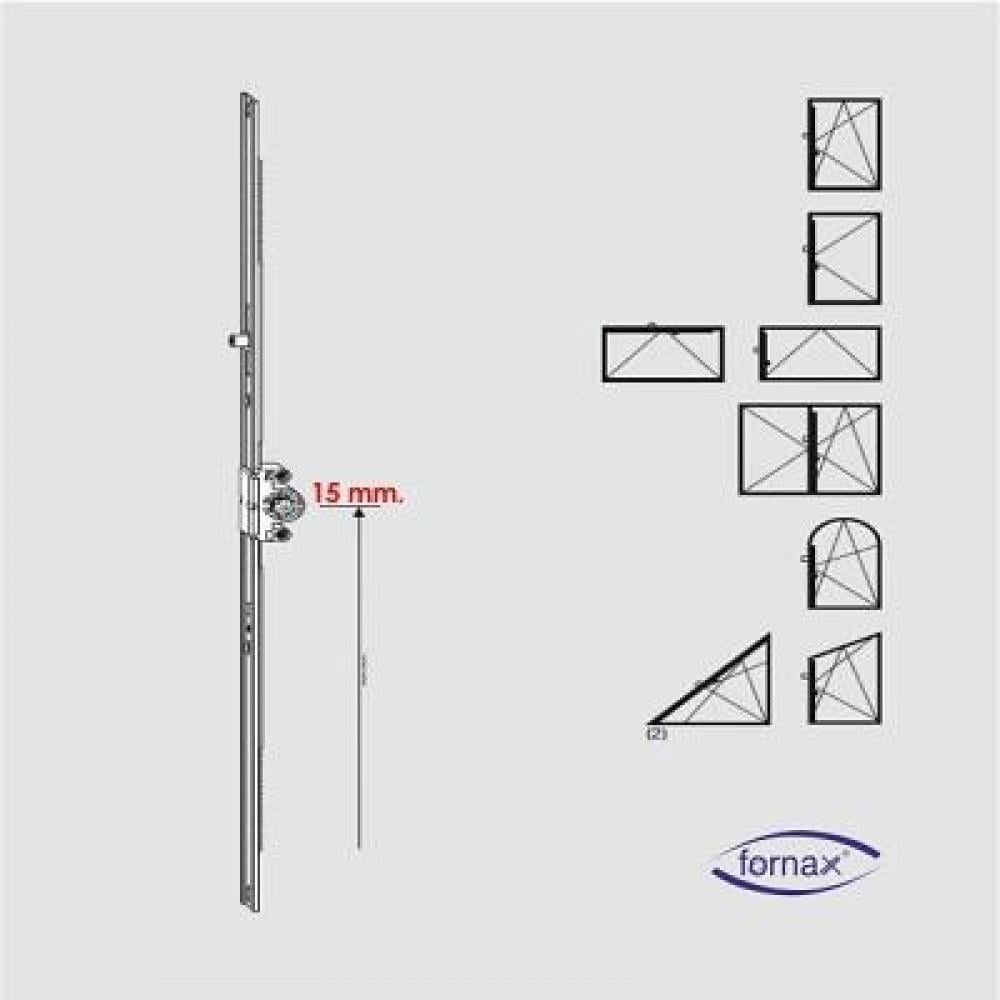 FORNAX 15 mm Göbek GR:05 1585-2000 Çift Açılım Ön İspanyoleti (Açıklamayı Okumadan Satın Almayınız)